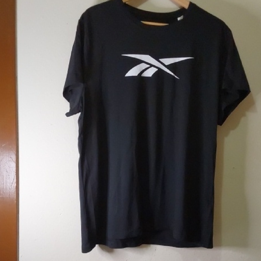 Reebok Women's Black Tee with White Logo